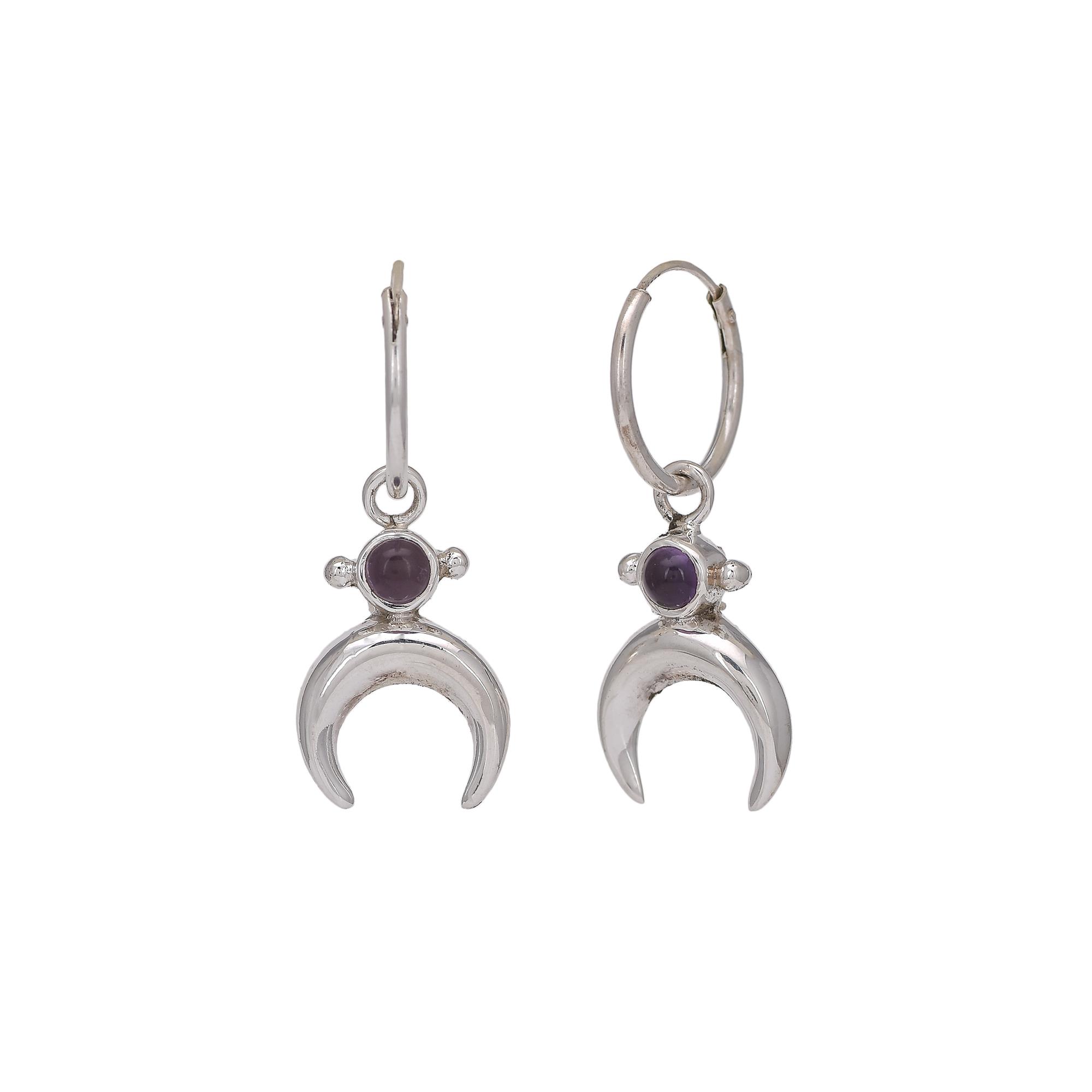 Amethyst  Sterling Silver Earring Jewelry Exporters  