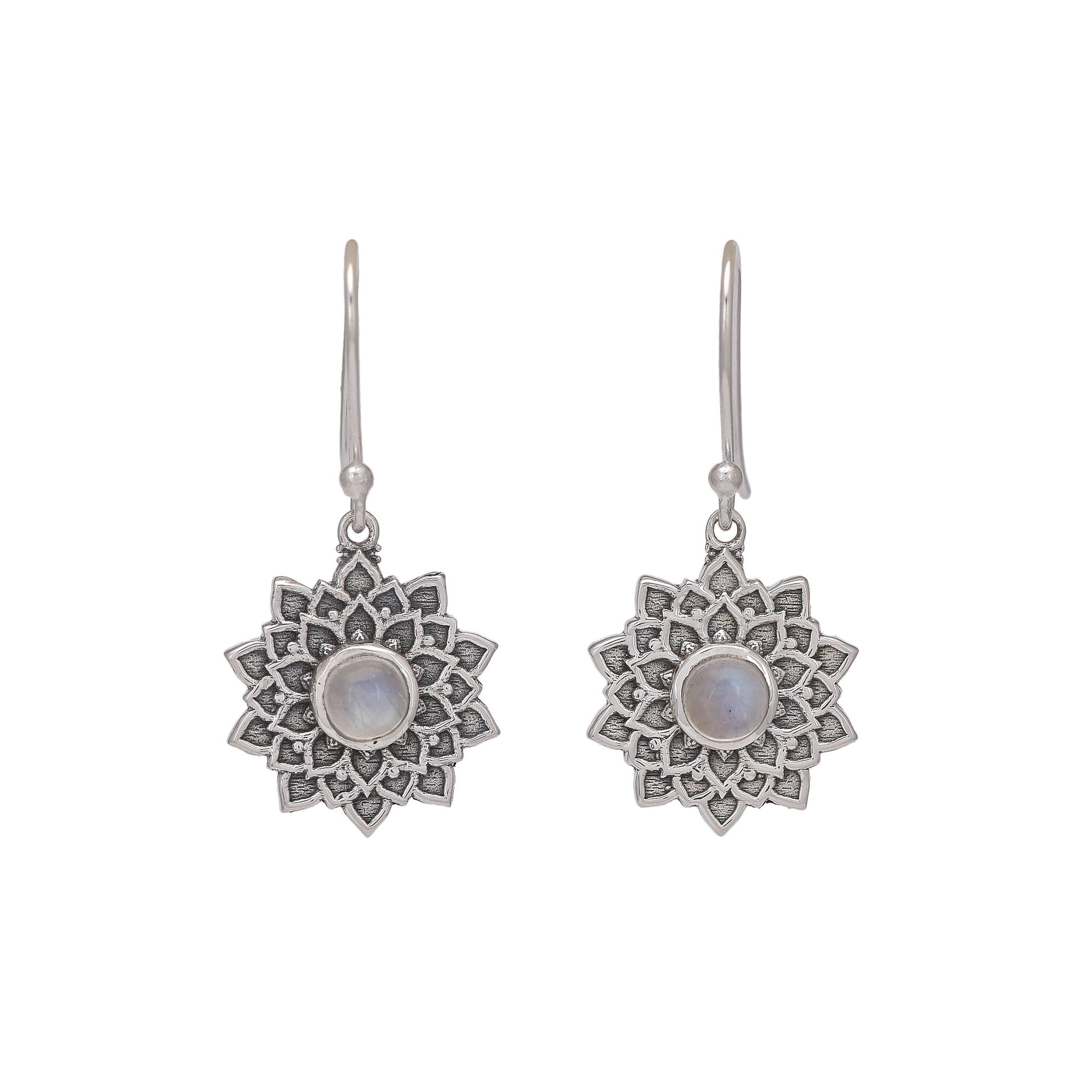 Moonstone Sterling Silver Earring Wholesale Jewelry 