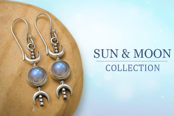 Sun & Moon Silver Jewelry Collection | Akrati Jewels