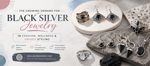 The Growing Demand for Black Silver Jewelry in Fashion, Wellness & Unisex Styling