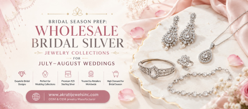 Bridal Season Prep: Wholesale Bridal Silver Jewelry Collections for July-August Weddings 