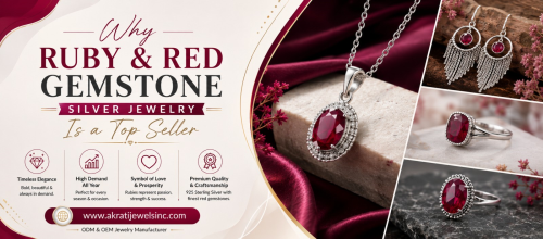 Why Ruby and Red Gemstone Silver Jewelry Is a Top Seller