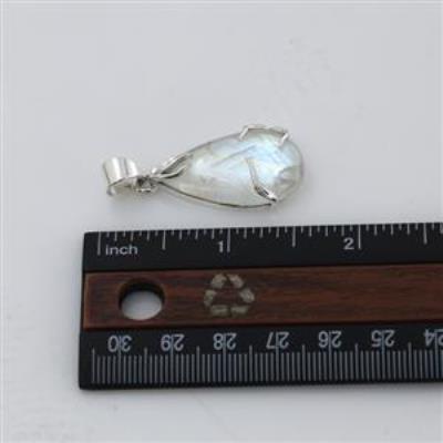 925 Sterling Silver Pear Shaped Handmade Moonstone Pendant Jewelry | Akrati Jewels Inc