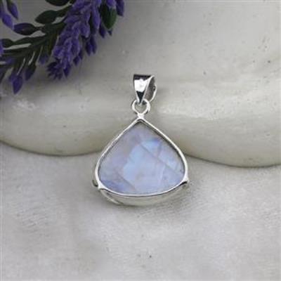 925 Sterling Silver Unique Handmade Moonstone Pendant For Girls | Akrati Jewels Inc