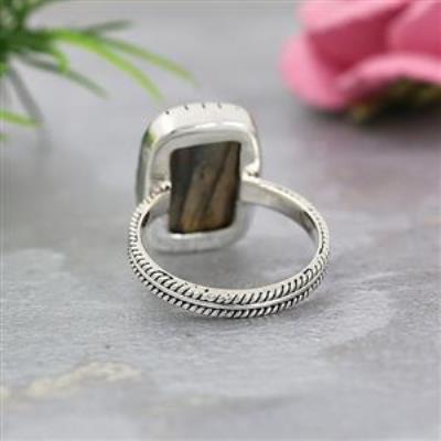 925 Sterling Silver Natural Gemstone Chunky Boho Simple Ring Jewellery Wholesaler  | Akrati Jewels Inc