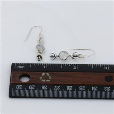 Handmade Triple Crescent Moon 925 Silver Dangle Earrings Fine Jewelry Supplier | Akrati Jewels Inc