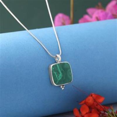 Timeless 925 Sterling Silver Handmade Square Pendant Necklace Jewelry Supplier | Akrati Jewels Inc