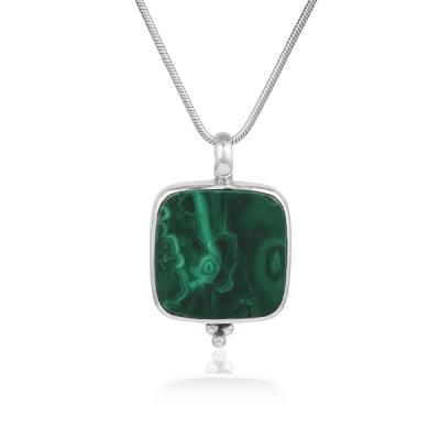 Timeless 925 Sterling Silver Handmade Square Pendant Necklace Jewelry Supplier | Akrati Jewels Inc