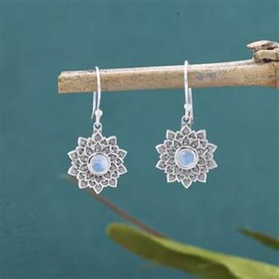 Vintage Floral Design 925 Sterling Silver Dangle Earrings For Women Jewelry Supplier | Akrati Jewels Inc