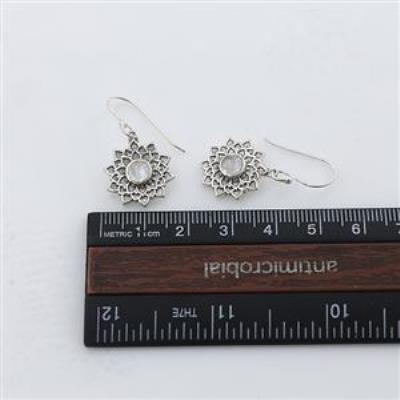 Vintage Floral Design 925 Sterling Silver Dangle Earrings For Women Jewelry Supplier | Akrati Jewels Inc