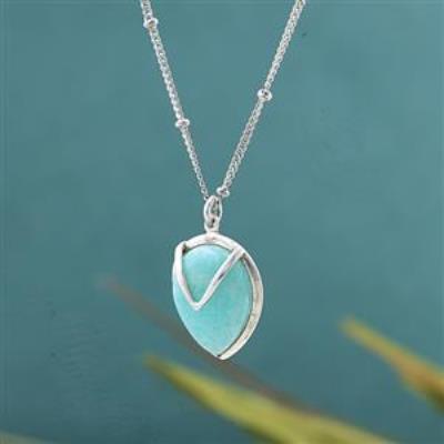 Everyday wear 925 Sterling Silver Tear Drop Pendant Necklace Jewelry Supplier | Akrati Jewels Inc