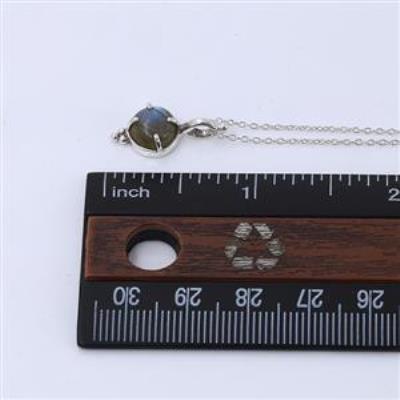 Boho Style 925 Sterling Silver Round Labradorite Dainty Pendant Jewelry Manufacturer | Akrati Jewels Inc
