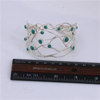 925 Sterling Silver Designer Handmade December Birthstone Bangle Manufacturer | Akrati Jewels Inc