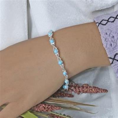 Buy 925 Sterling Silver Round Shape Gemstone Bracelet Fine Jewelry Manufacturer | Akrati Jewels Inc