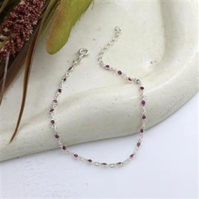 Buy Unique Ruby 925 Sterling Silver Women Bracelet Jewelry  | Akrati Jewels Inc