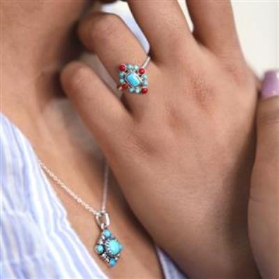 925 Sterling Silver Multi Stone Twist Band Ring Fine Jewelry Distributor | Akrati Jewels Inc