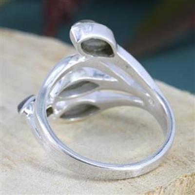 Marquise Shape Labradorite 925 Sterling Silver Ring | Akrati Jewels Inc