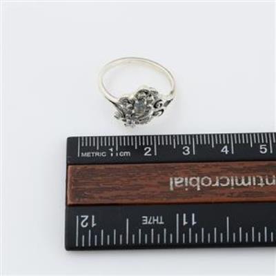 Sterling Silver Handmade Two Stone Filigree Ring Fine Jewelry Supplier | Akrati Jewels Inc