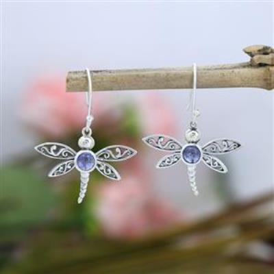 Dragon Fly Animal 925 Sterling Silver Handmade Earring Fine Jewelry Manufacturer | Akrati Jewels Inc