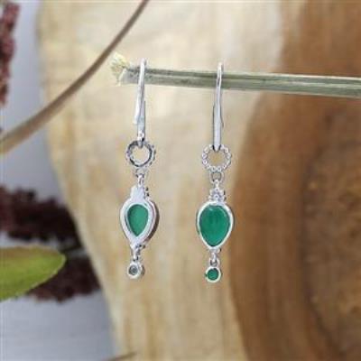 Vintage Style 925 Silver Semi-Precious Gemstone Dangle Earrings for Women – Jewelry Manufacturer | Akrati Jewels Inc