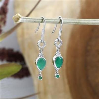 Vintage Style 925 Silver Semi-Precious Gemstone Dangle Earrings for Women – Jewelry Manufacturer | Akrati Jewels Inc