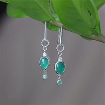 Vintage Style 925 Silver Semi-Precious Gemstone Dangle Earrings for Women – Jewelry Manufacturer | Akrati Jewels Inc