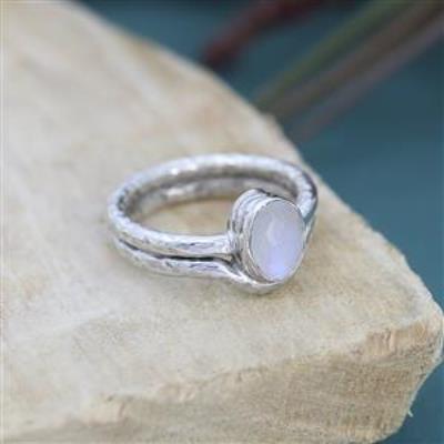 Oval 925 Sterling Silver Double Band 925 Sterling Silver Ring Handmade Jewelry Exporter | Akrati Jewels Inc