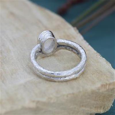 Oval 925 Sterling Silver Double Band 925 Sterling Silver Ring Handmade Jewelry Exporter | Akrati Jewels Inc