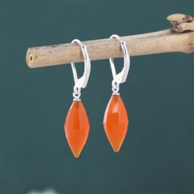 925 Sterling Silver Fancy Carnelian Earring Jewelry Exporter | Akrati Jewels Inc