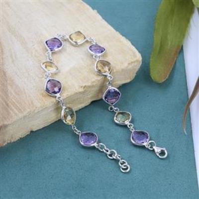 925 Sterling Silver Cushion Bracelet Handmade Fine Jewelry Exporter | Akrati Jewels Inc