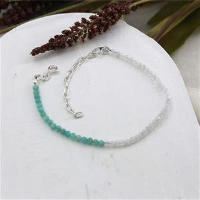 Unique Two Gemstone Handmade Beads Bracelet Fine Women Jewelry Supplier | Akrati Jewels Inc