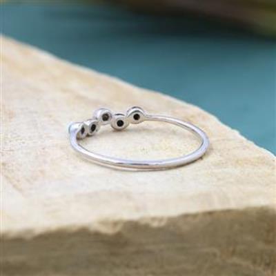 925 Sterling Silver Wave Minimalistic Delicate Band Ring Jewelry Wholesaler | Akrati Jewels Inc