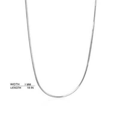 Pure 925 Sterling Silver Long Snake Chain Necklace Fine Jewellery Manufacturer 1.4 MM | Akrati Jewels Inc