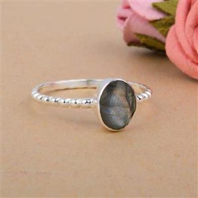 Eternity Sterling Silver Peridot Gemstone Ring Jewelry Supplier From India | Akrati Jewels Inc