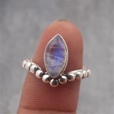 Twisted Sterling Silver Moonstone Ring Wholesale Jewelry Manufacturer | Akrati Jewels Inc