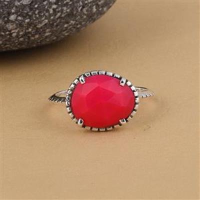 Ruby Silver Ring Gemstone Jewelery Manufacturer | Akrati Jewels Inc