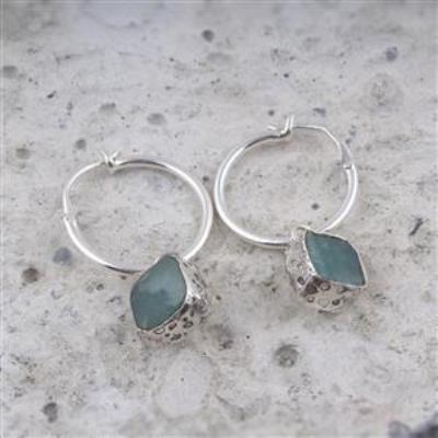 Amazonite gemstone Sterling silver Earring | Akrati Jewels Inc
