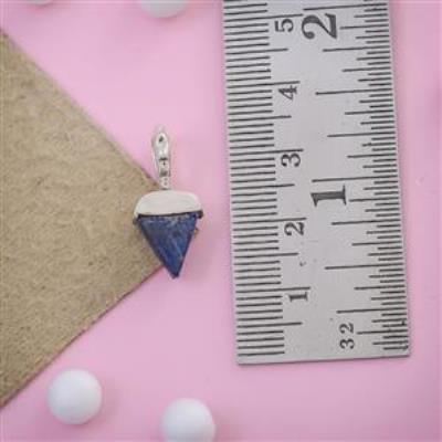 Lapis Lazuli Designer Gemstone Silver Pendant | Akrati Jewels Inc