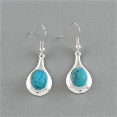 Turquoise Drop Earrings | Akrati Jewels Inc
