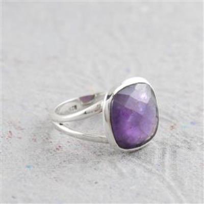 Sterling Silver Amethyst Ring Gemstone Jewelery Suppliers | Akrati Jewels Inc