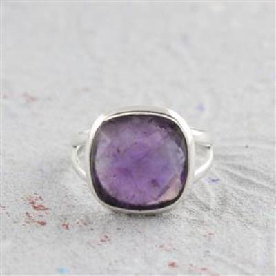 Sterling Silver Amethyst Ring Gemstone Jewelery Suppliers | Akrati Jewels Inc