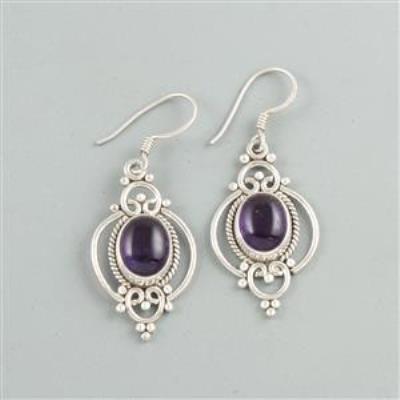 Trending Amethyst Silver Earring Wholesaler Jewelery | Akrati Jewels Inc