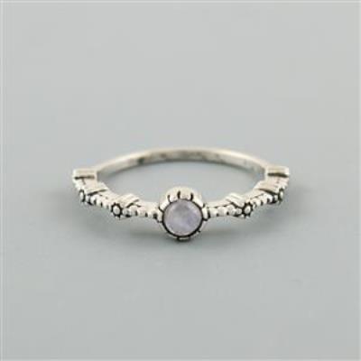 Fine Work Sterling Silver Gemstone Ring Moonstone Jewelry | Akrati Jewels Inc