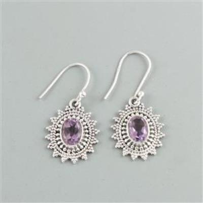Amethyst Gemstone Earring Wholesale Silver Suppliers | Akrati Jewels Inc