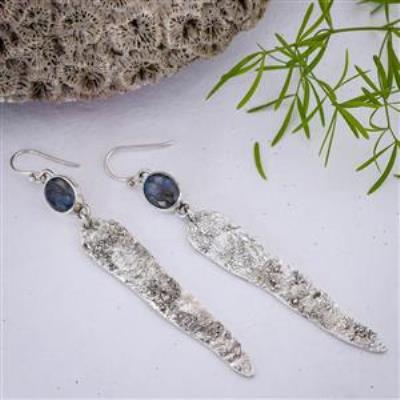 Labradorite Gemstone Earring Silver Jewelery Manufacturer | Akrati Jewels Inc