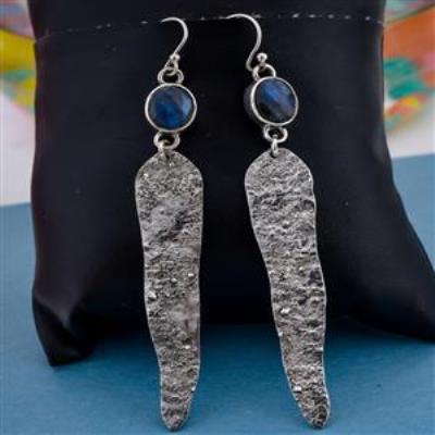 Labradorite Gemstone Earring Silver Jewelery Manufacturer | Akrati Jewels Inc
