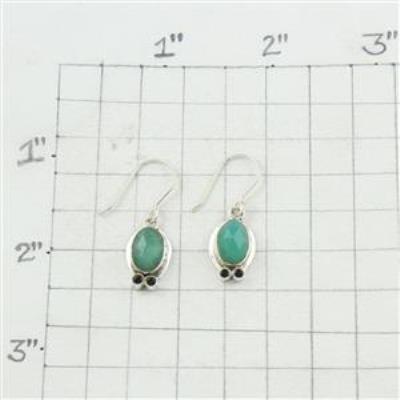 Chrysoprase Sterling Silver Earring Wholesale Gemstone Jewelery | Akrati Jewels Inc