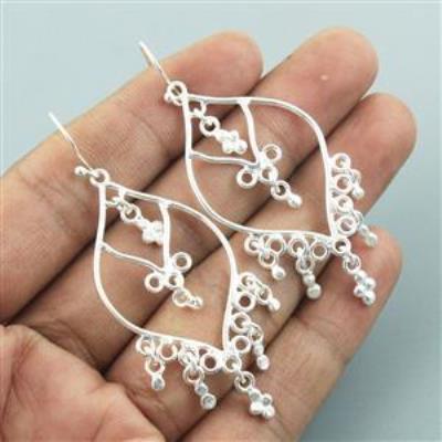 Pebble look Sterling Silver Fine Earring Wholesale Jewelery | Akrati Jewels Inc