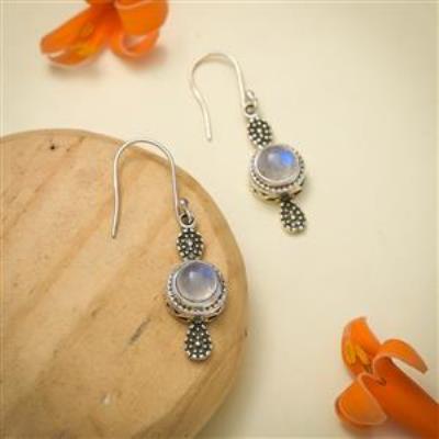 Moonstone Sterling Silver Earring Wholesale Silver Supplier | Akrati Jewels Inc