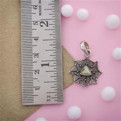Starlet Chrysoprase Sterling Silver Pendant | Akrati Jewels Inc